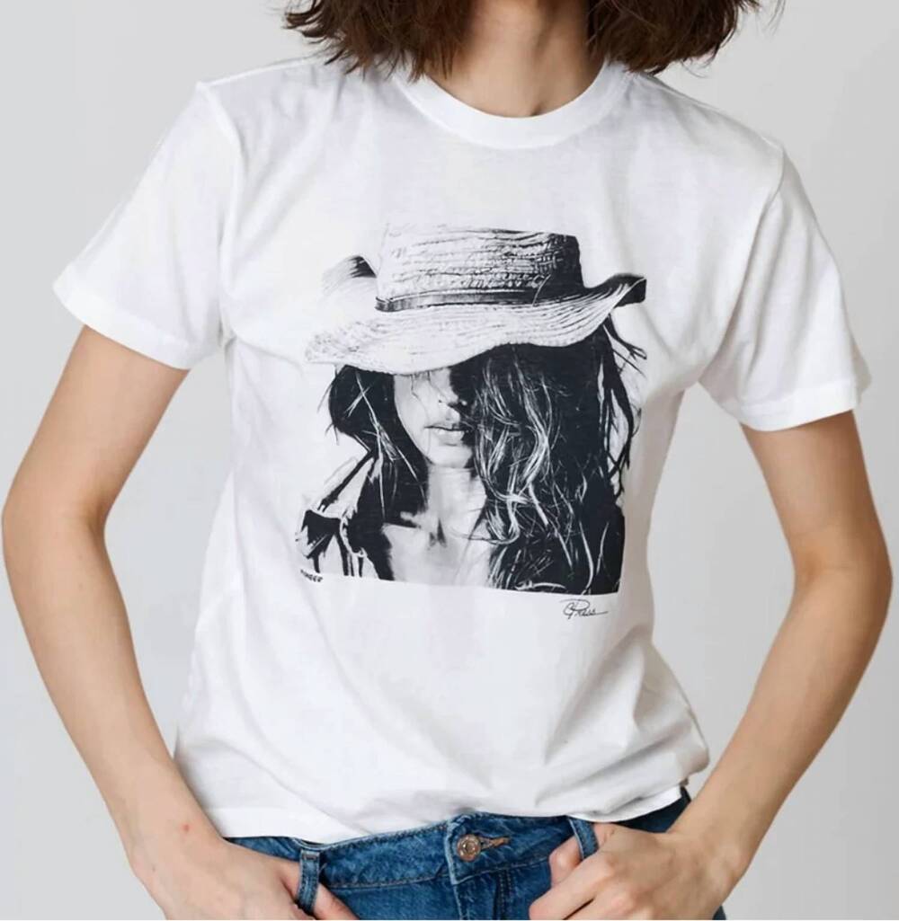 NEW CPRESS STUDIO pioneer mushie tee in worn white